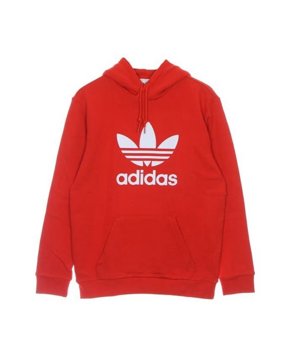 Худі батал великого розміру червоне Adidas оригінал