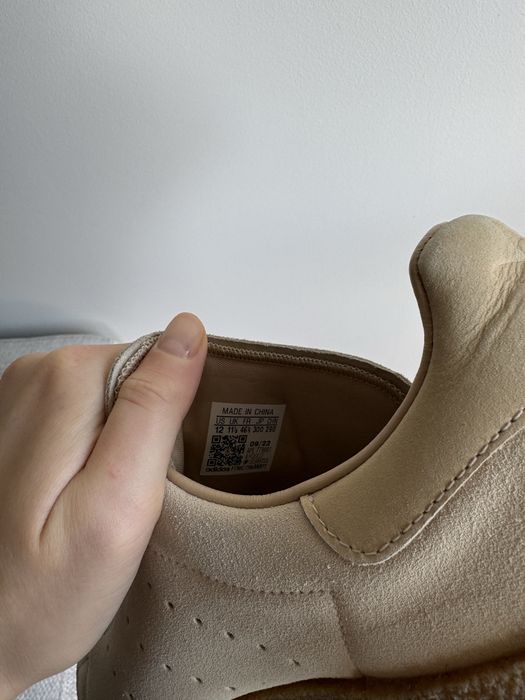 Stan Smith oryginalne beżowe buty skórzane zamszowe 46 2/3