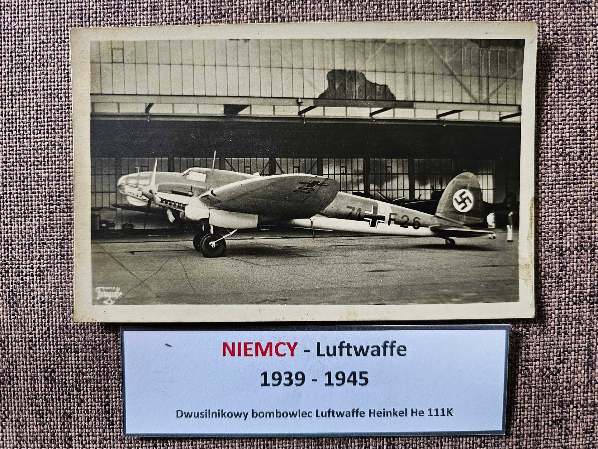 Pocztówki samoloty lotnictwo Luftwaffe II w.ś.