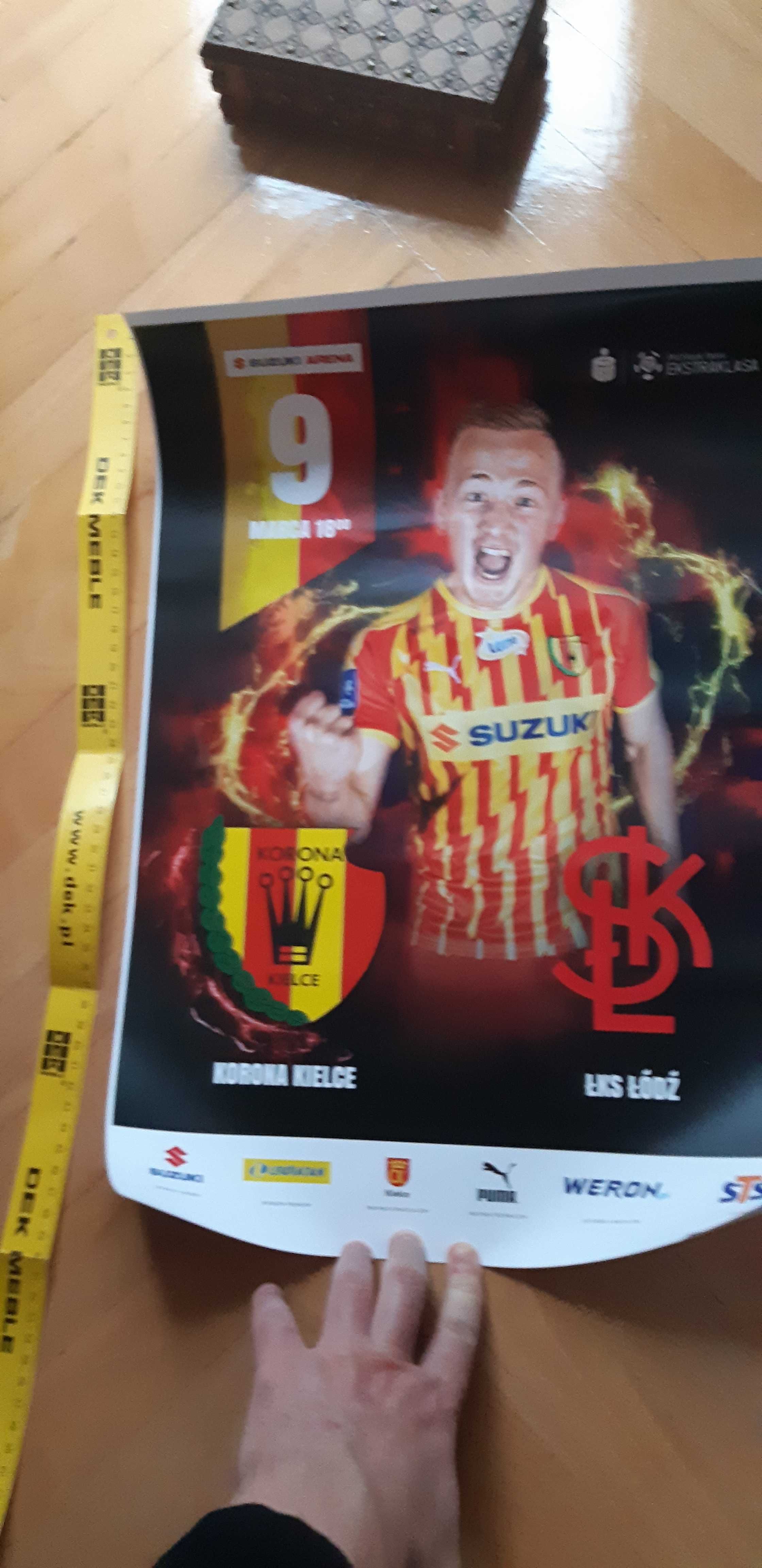 afisz z meczu Korona Kielce -ŁKS Łódź 9 marca 2020