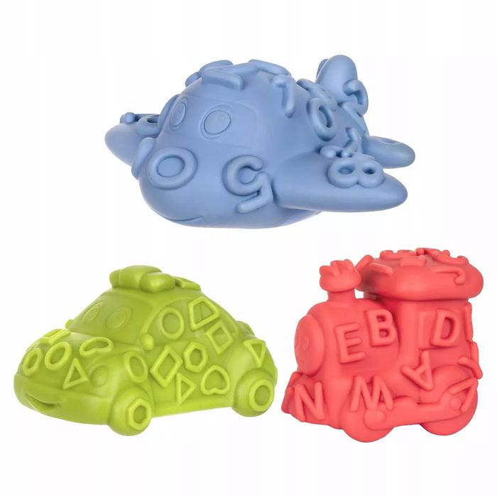 Gryzaki pojazdy, 3 sztuki. Tullo. Nowy Produkt