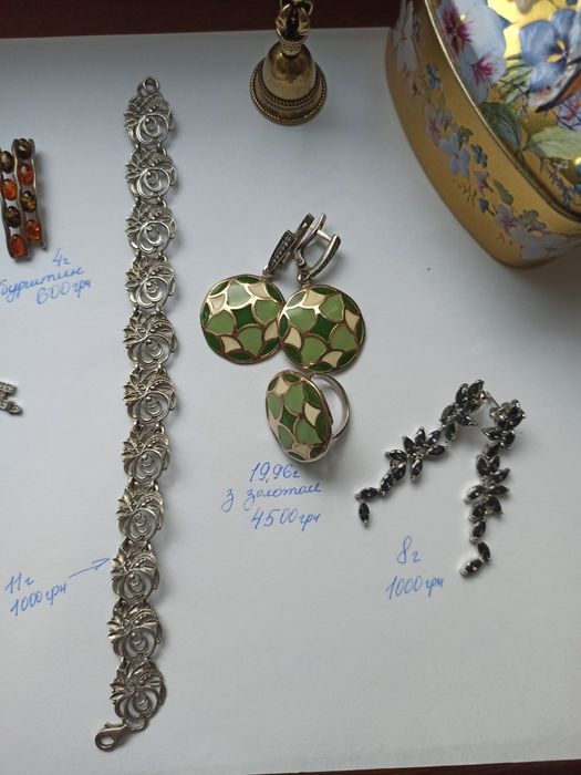 Срібло срібні прикраси