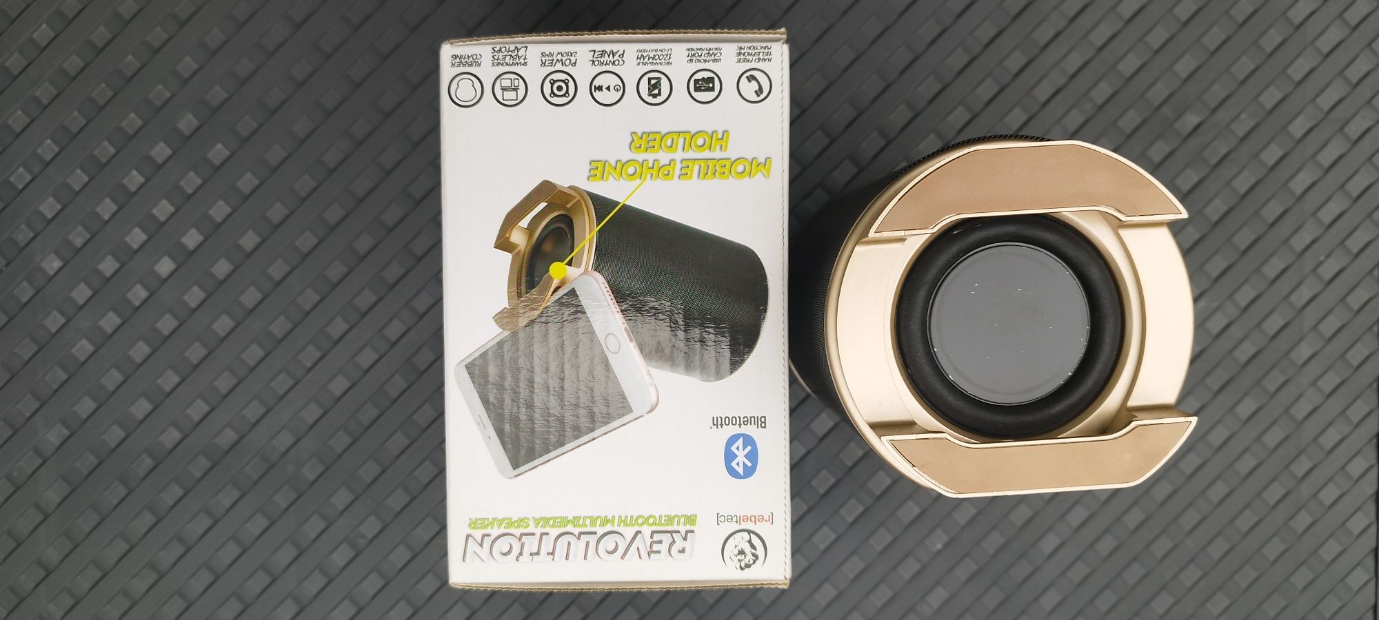 Głośnik bluetooth dookólny dźwięk hi-fi
