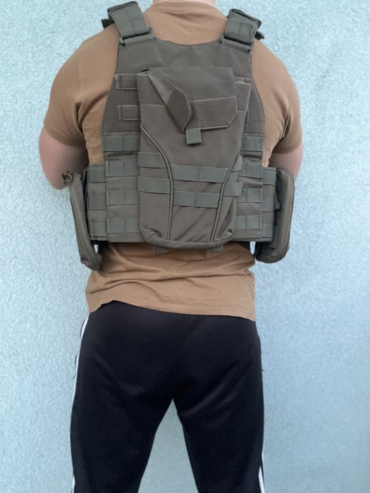 Kamizelka taktyczna zielona 1000D molle