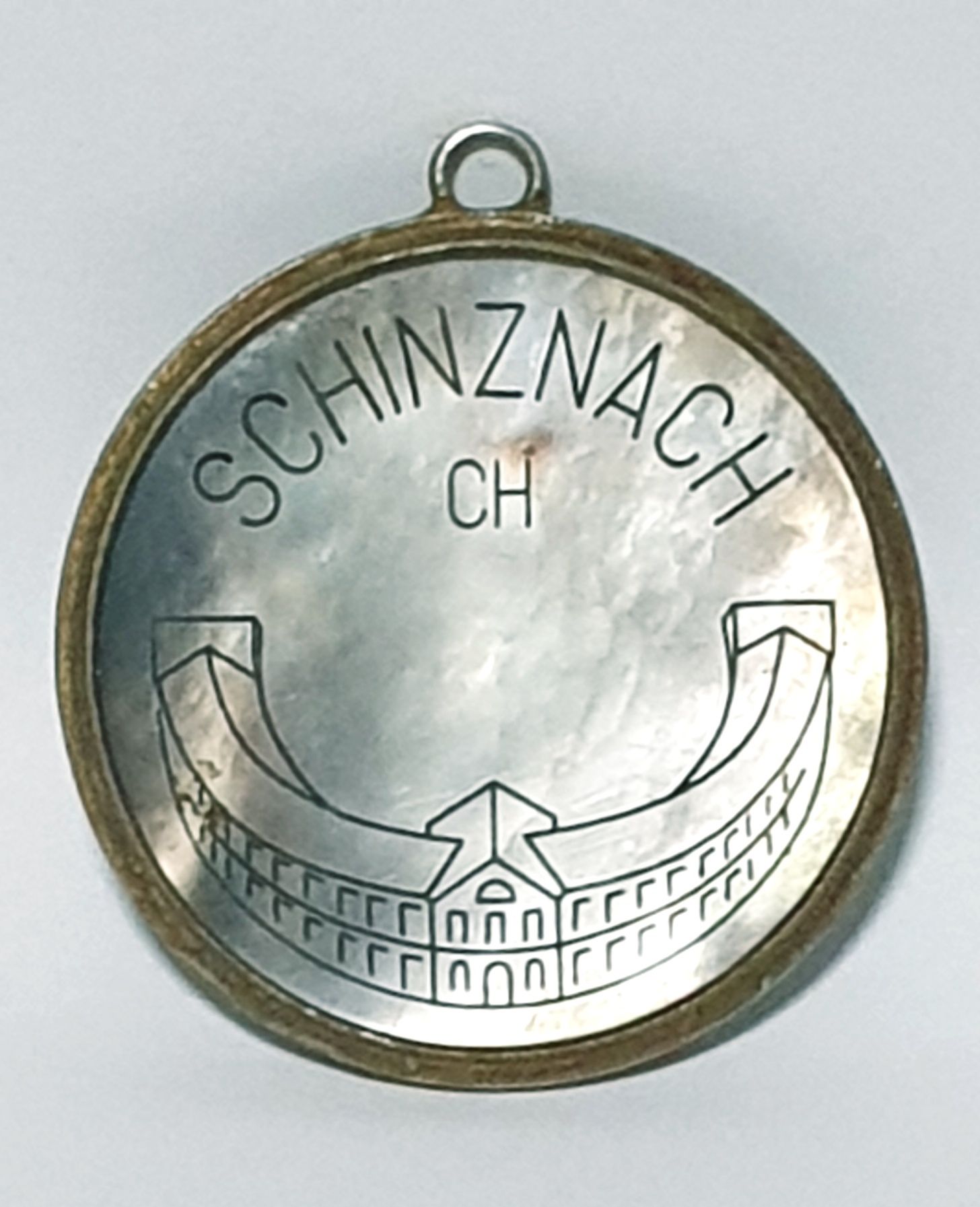 Raro Token/pendente "Madeira 1982 Spiel ohne Grenzen" Madrepérola