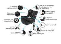 Fotelik samochodowy Cybex GB vaya i-size 360,do jazdy tyłem/przodem