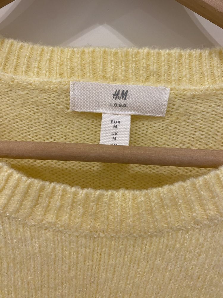 Żółty sweter H&M rozm. M