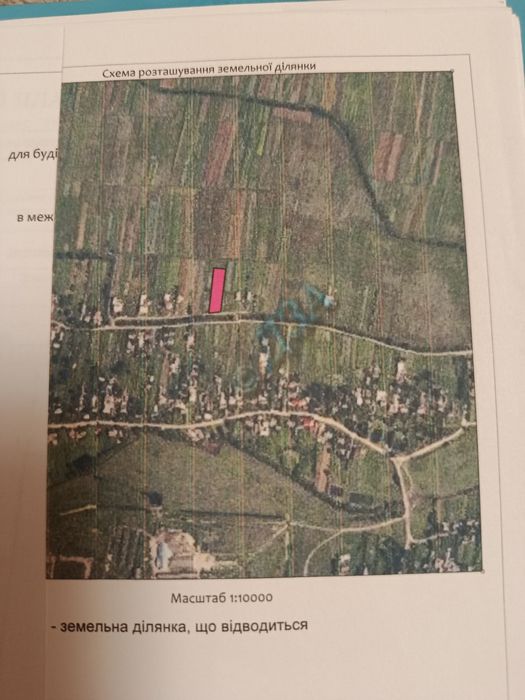 Продам земельну ділянку площею 0,25 га