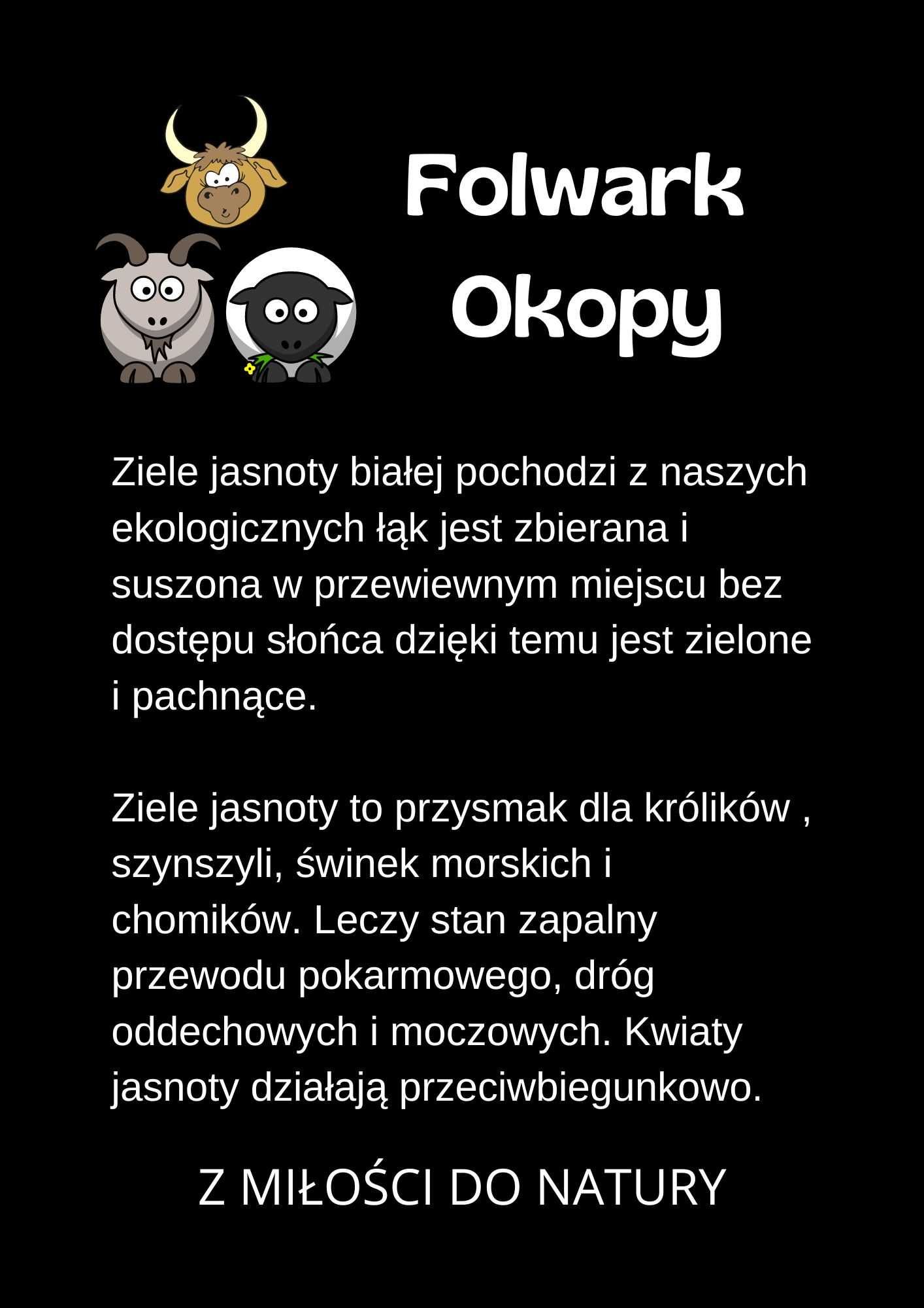 Jasnota biała 50g dla królika, małych gryzoni Folwark Okopy