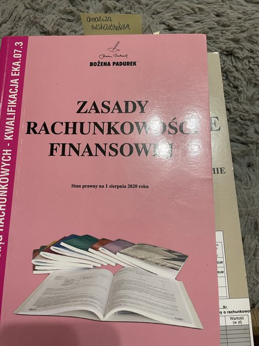 Zasady rachunkowosci finansowej Padurek