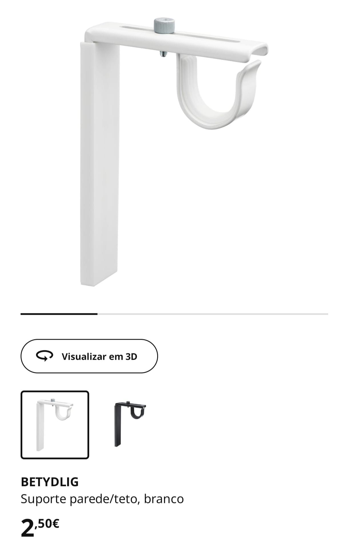 Varões e acessórios Ikea