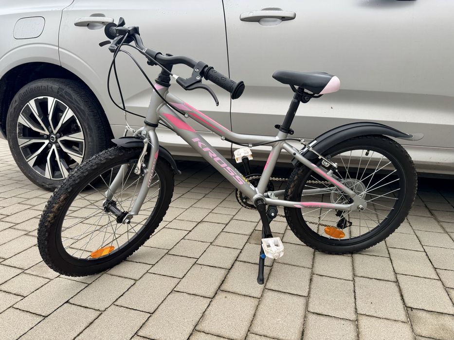 Rower dziecięcy Kross Lea Mini 1.0 srebrny różowy mat 20" JAK NOWY