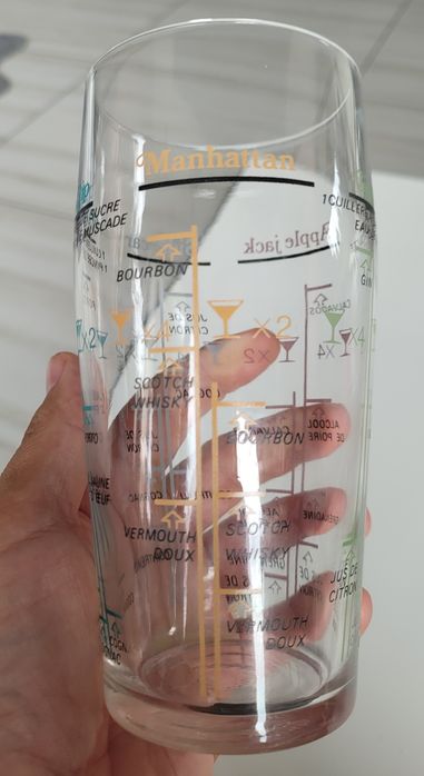 Szklanka z miarką do drinków Gin fizz Manhattan Apple Jack Porto Flip