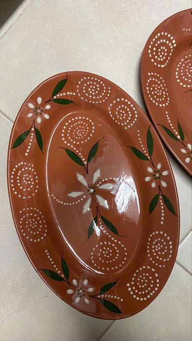 Travessa grande de barro