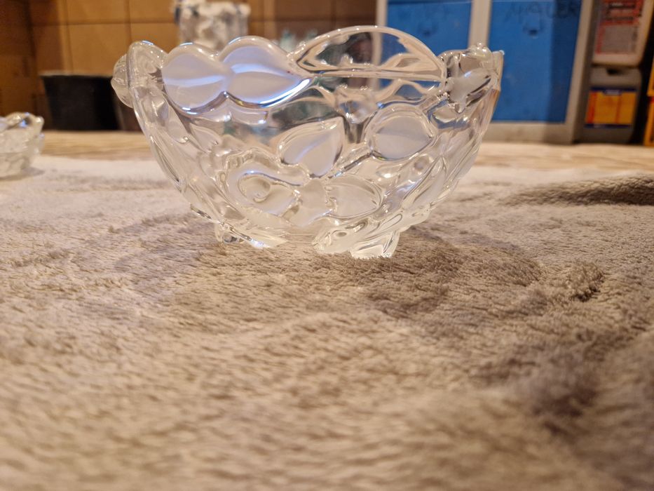 Przepiękne 2 miseczki szklane