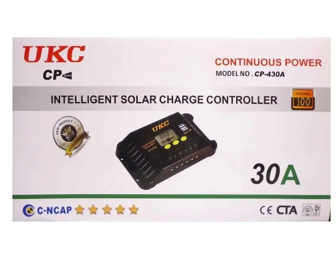 Контроллер для солнечных панелей Solar controler 10A 20A 30A