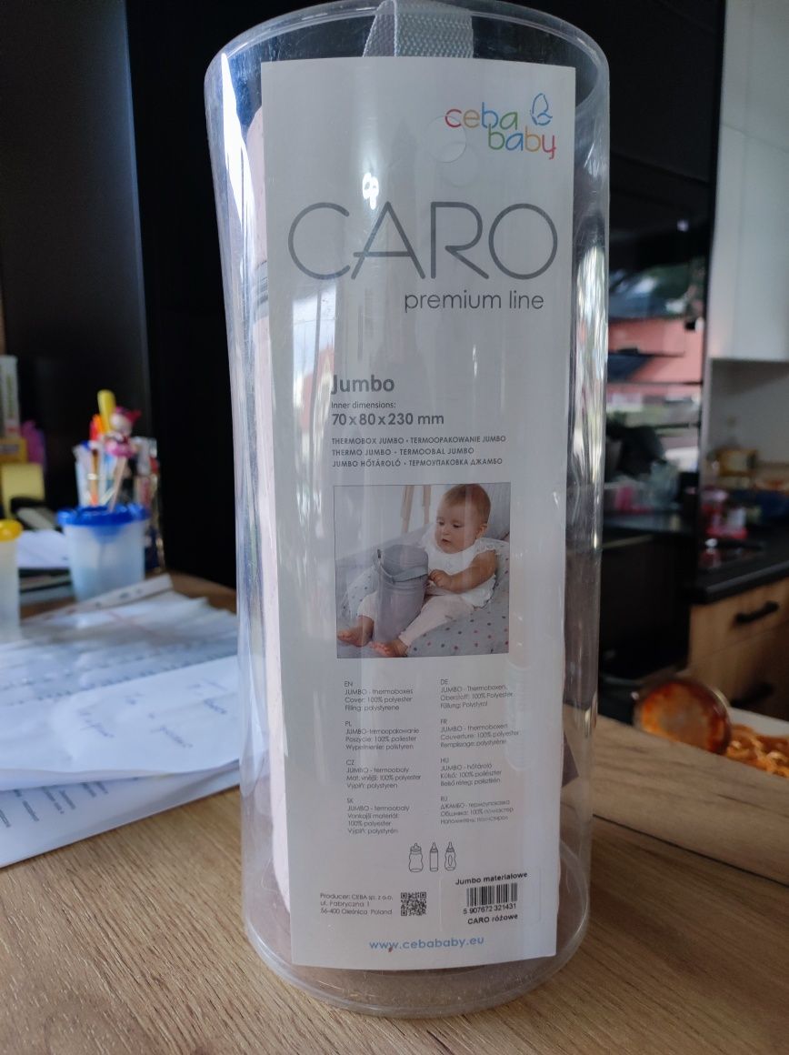 Termoopakowanie na butelkę jak nowe różowe Cena Baby Caro Premium l