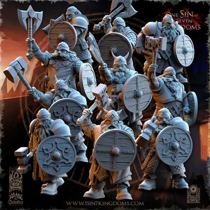 Dwarven Kingdoms Warriors - The Beholder Miniatures
