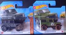 Conjunto 2 - land rover defender 90 hot wheels