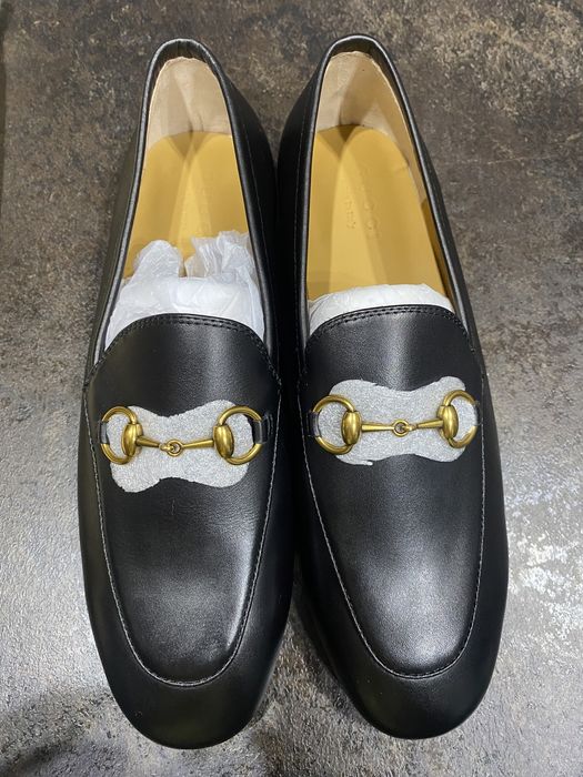 Жіночі лофери Gucci Leather Brixton Horsebit Loafers