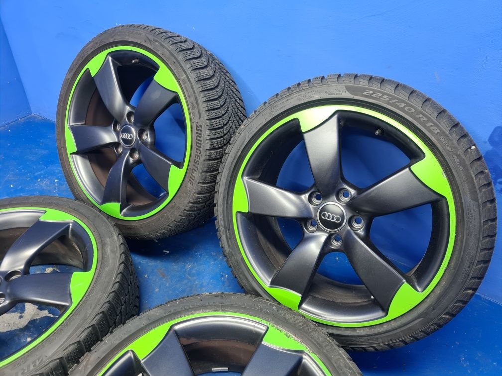 KOMPLET kół rotor 7.5x18' cali ET51 opony zimowe AUDI A3 S3 8V OEM