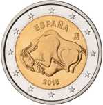 Moeda de 2€ Espanha - Grutas de Altamira
