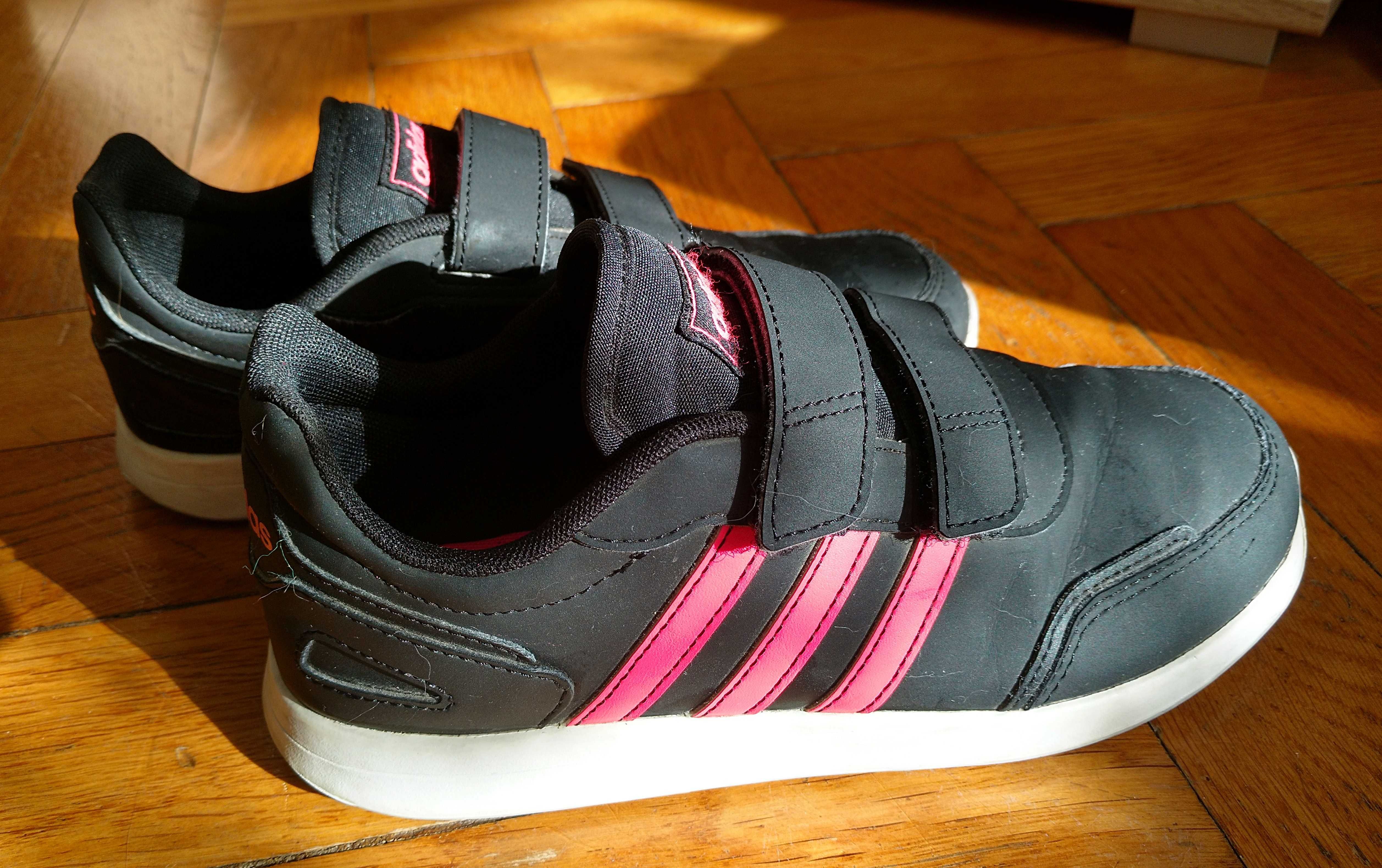 Buty Adidas Oryginalne Adidasy Dla Dziewczynki 34 Używane Na Rzepy