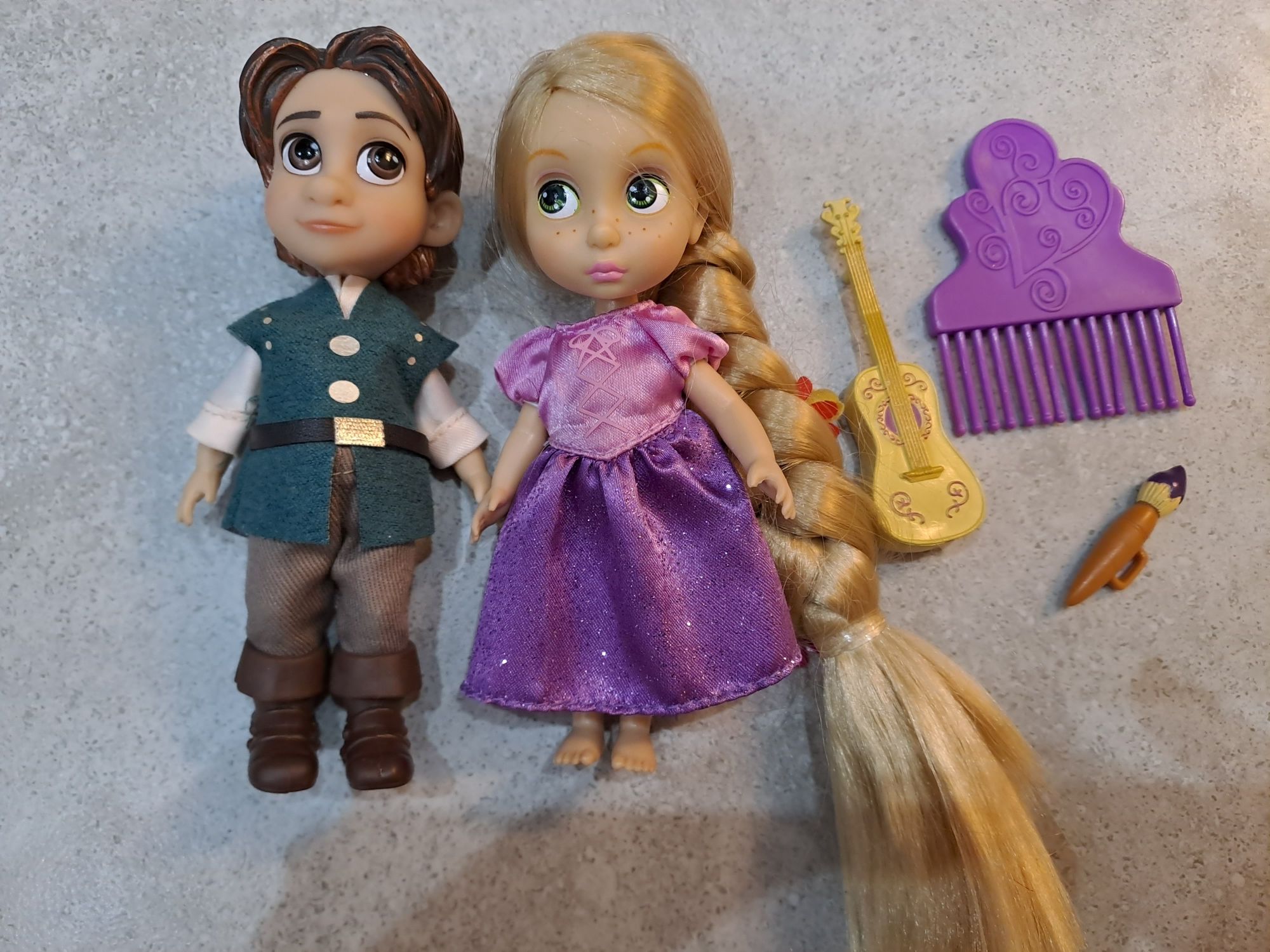 Disney animators,  Zaplatani, Roszpunka, Flynn Rider, mini laleczki