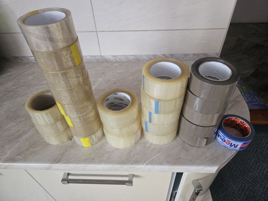 Скоч прозорий + непрозорий