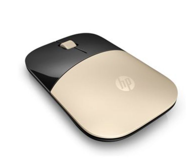 Rato ótico dourado com recetor - wireless HP Z3700