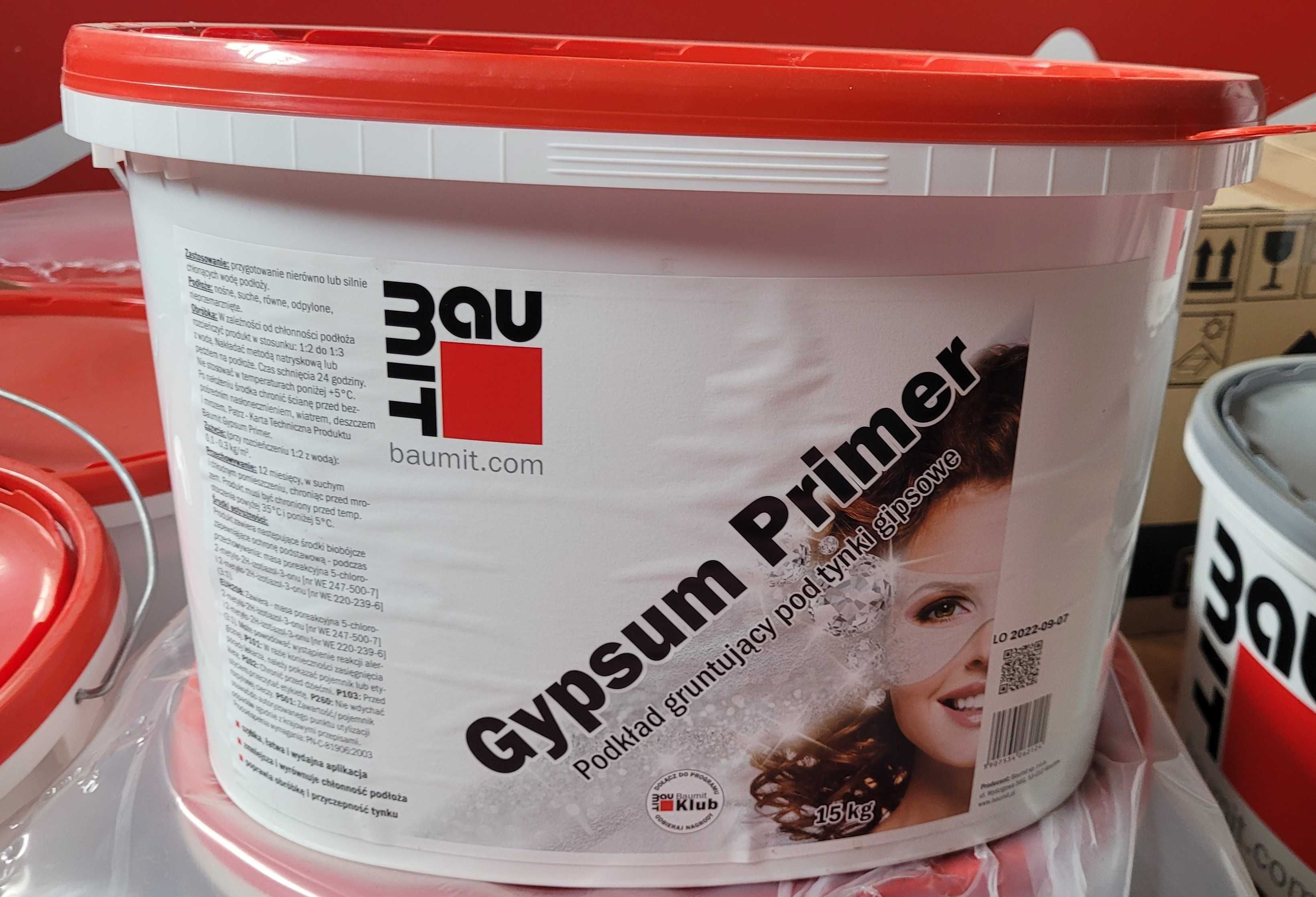Podkład Gruntujący Gypsum Primer Plus Pod Tynki Gipsowe 15kg Baumit