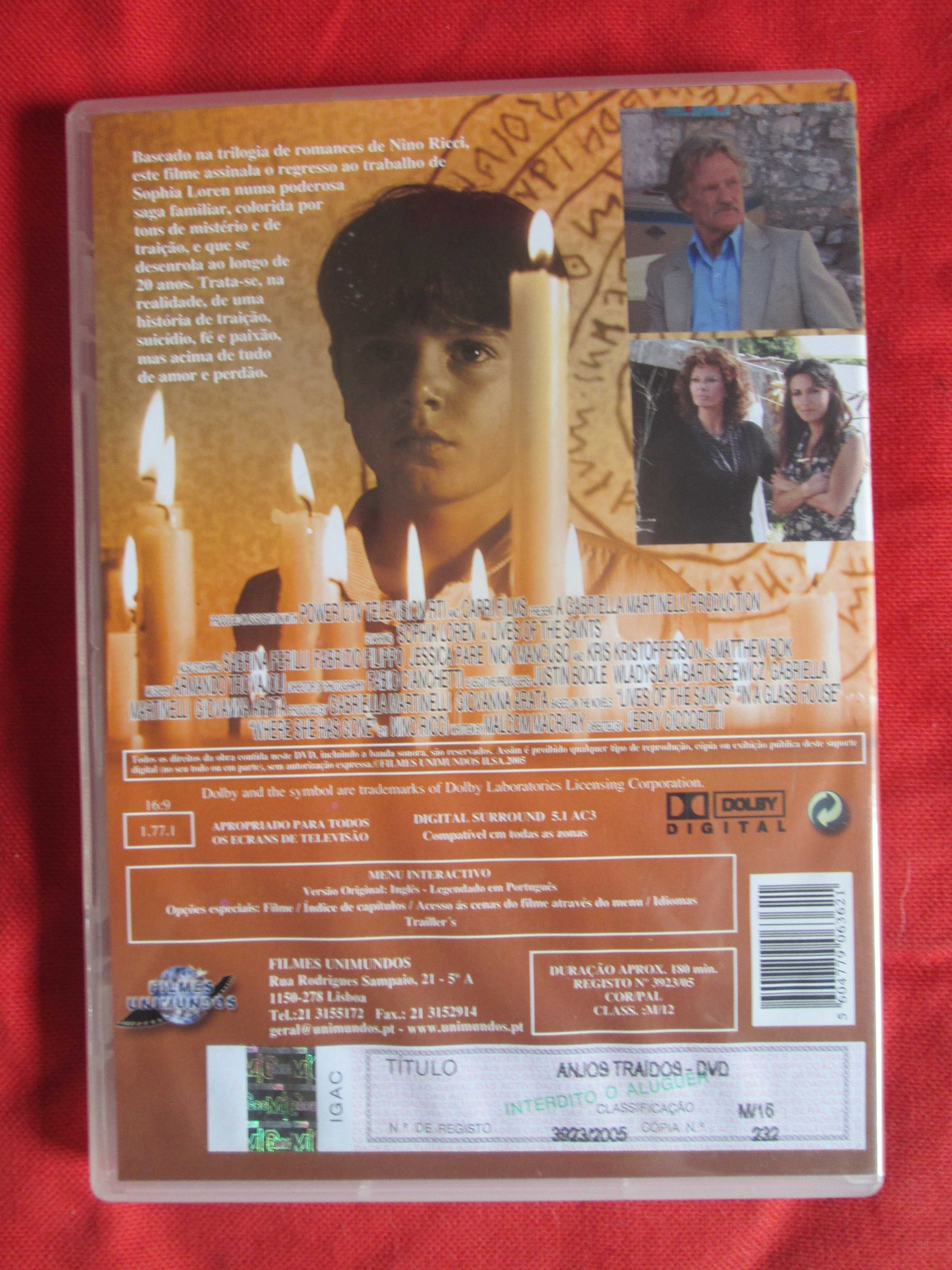 DVD Anjos Traídos, com Sophia Loren, Fab Filippo