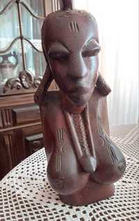 Busto de Negra - arte africana em madeira