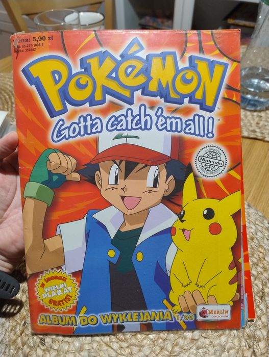 Album z naklejkami Pokemon + plakat - Merlin