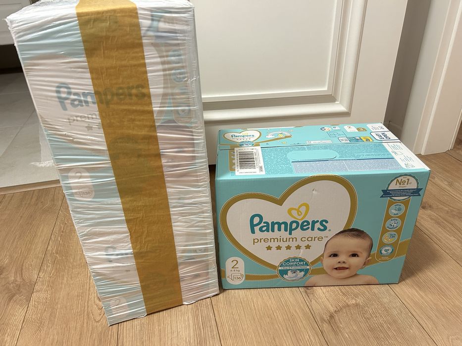 Pieluszki Pampers Premium Care rozmiar 2 408 sztuk MEGA PAKA