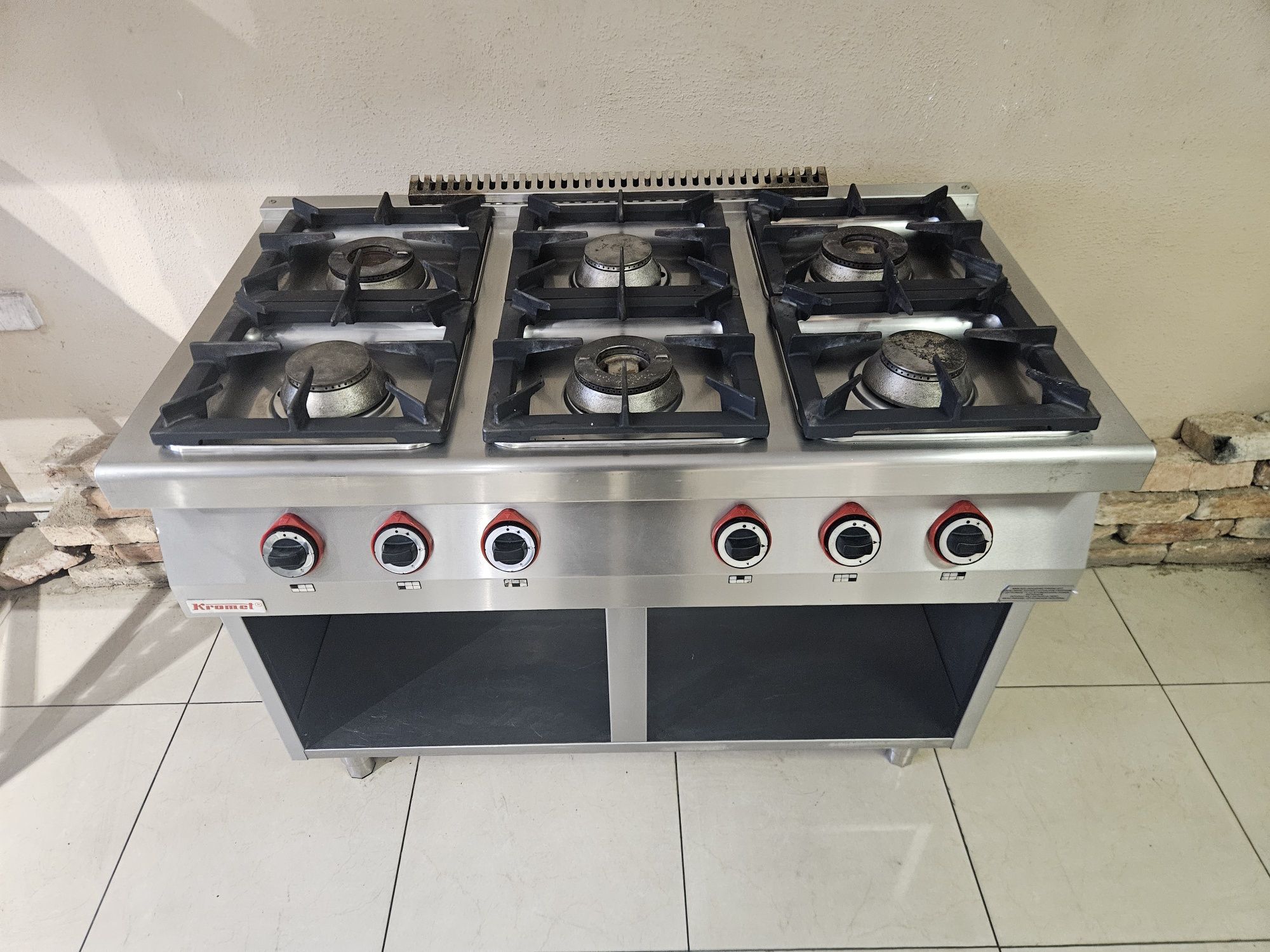 Kuchnia gazowa Kromet 700.KG-6  36KW jak nowa!