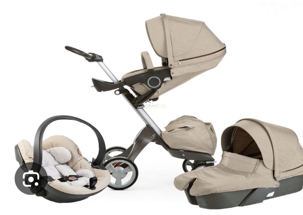 Wózek Stokke Xplory V4 Black Melange Cały komplet