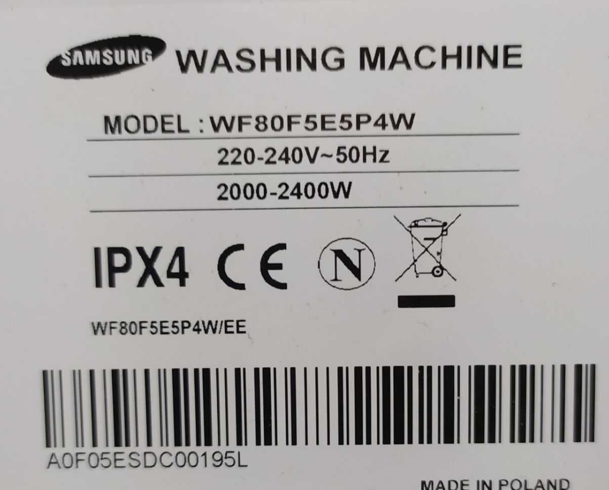 Пральна машина  Samsung EcoBubble WF-80F5E5P4W (8кг) з Європи