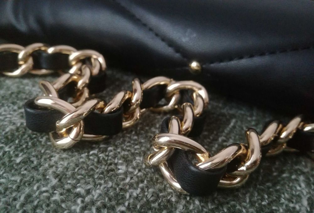 PRIMARK Czarna torebka kopertówka elegancka wieczorowa