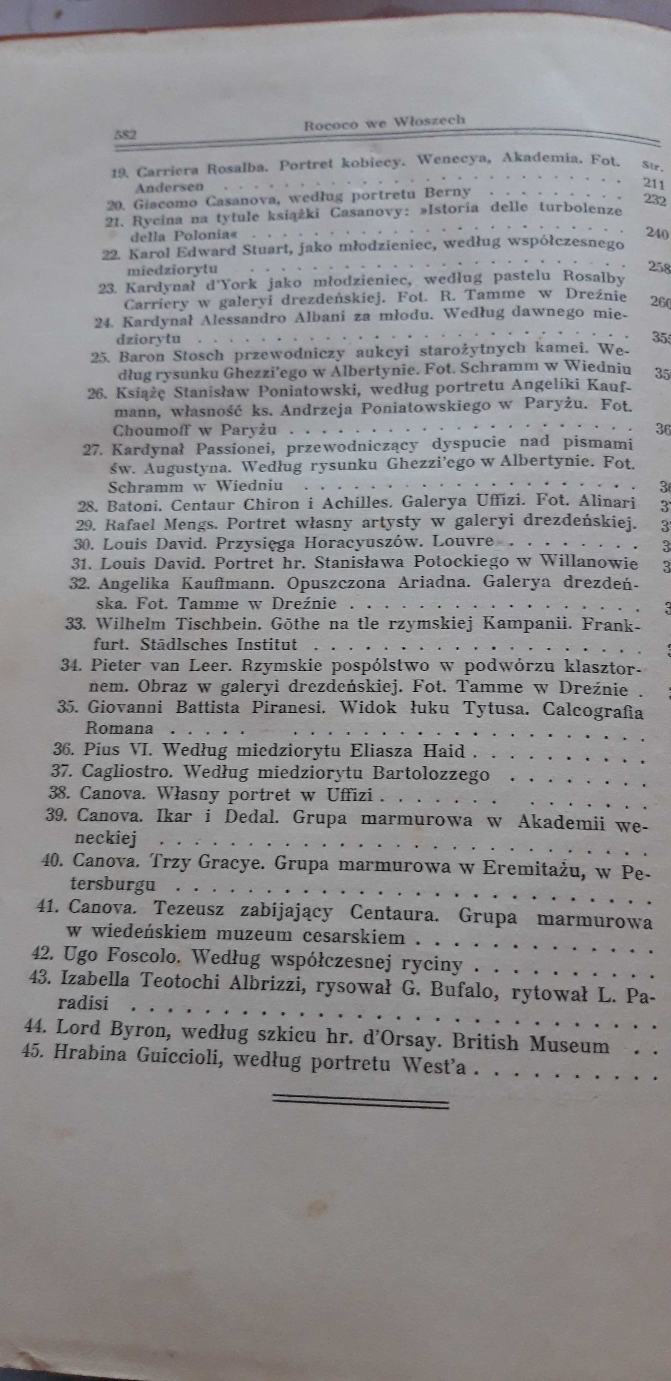ROKOKO we Włoszech - Chłedowski- 1915, ilustr., opr  sygn..Puget
