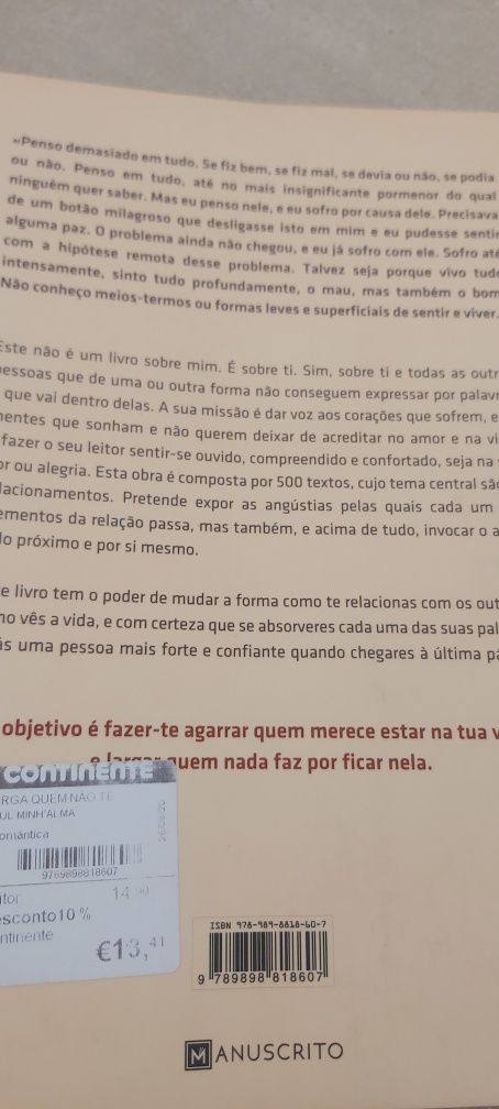 Livro " Larga quem não te agarra"