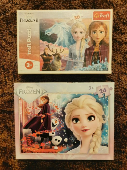 Puzzle Frozen Kraina lodu 30 i 24 elementów