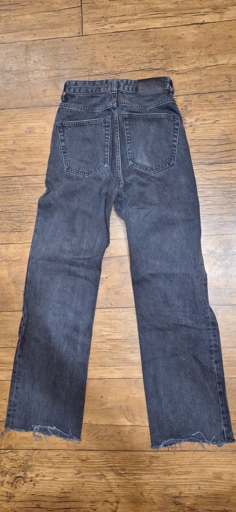 Spodnie jeans czarne pullbear