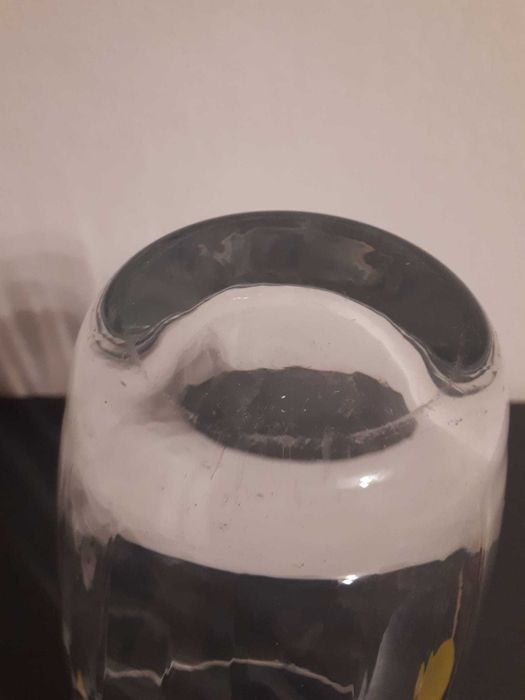 Wazon szklany duży przeźroczysty wysoki