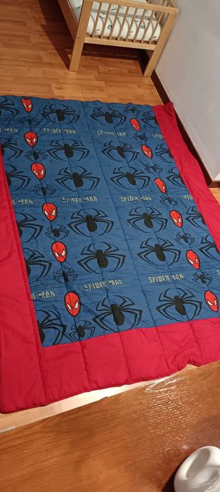 Edredão cama solteiro Spider man