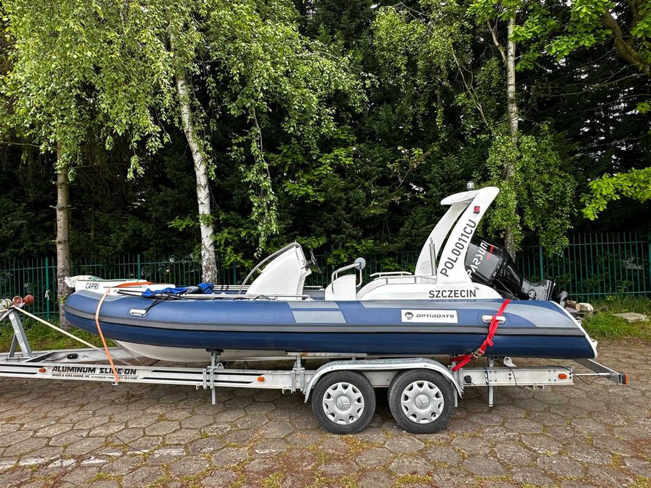 RIB 580 ponton łódź  115 HP Parsun motorówka