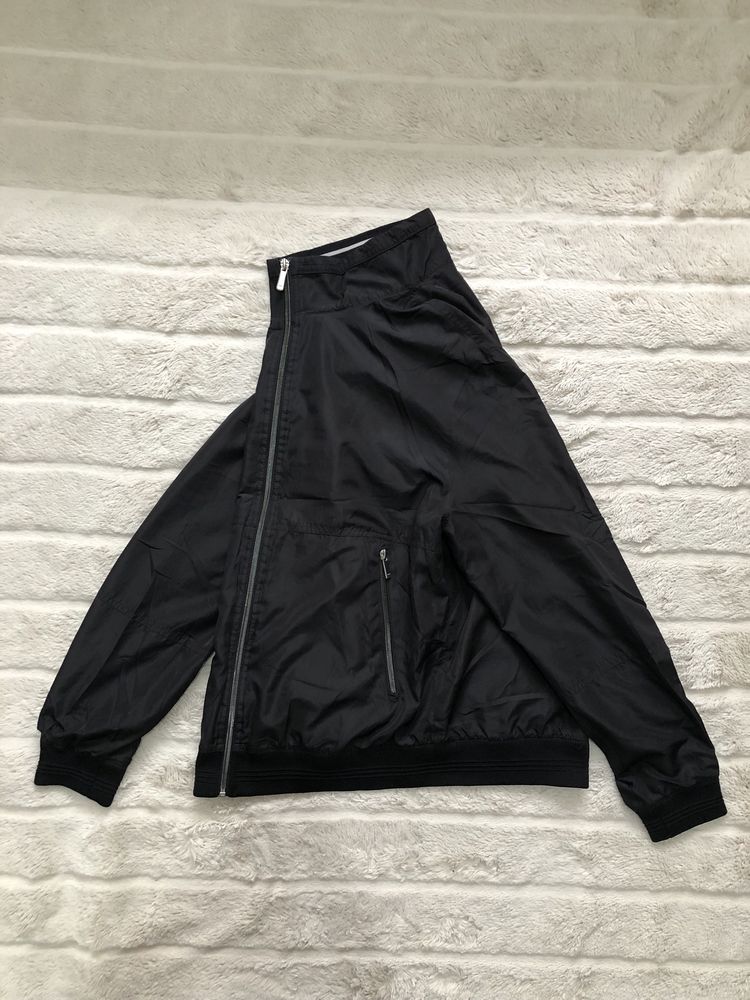 ZARA BASIC (L) BLACK JACKET мужская ветровка куртка курточка черная ор