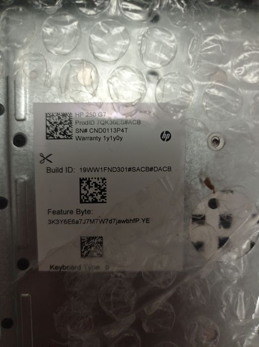 Клавіатура з панеллю клавиатура HP