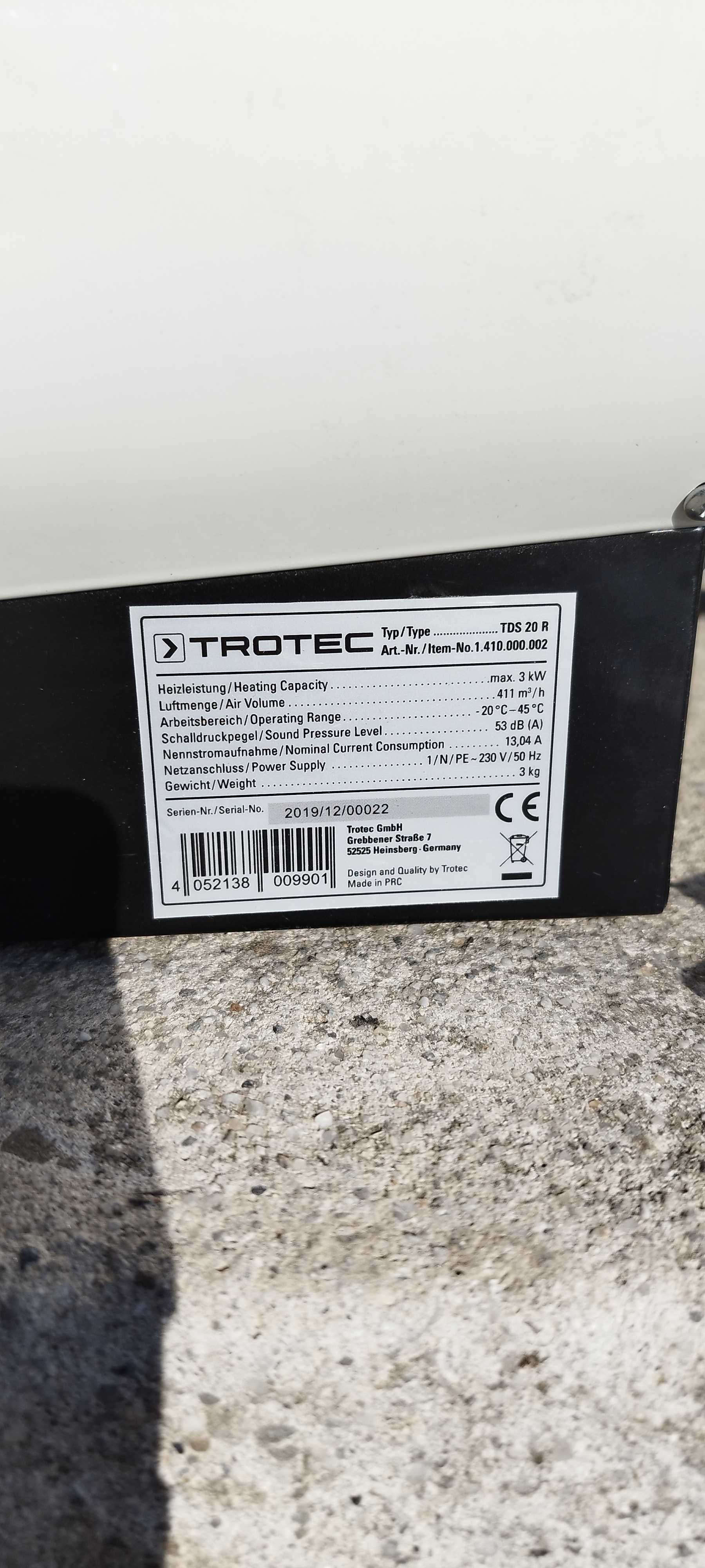 TROTEC TDS 20R Nagrzewnica Elektryczna