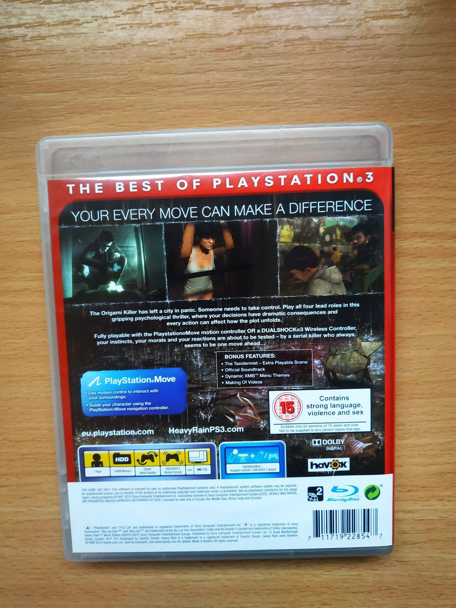 Heavy Rain PS3, stan bdb, możliwa wysyłka olx